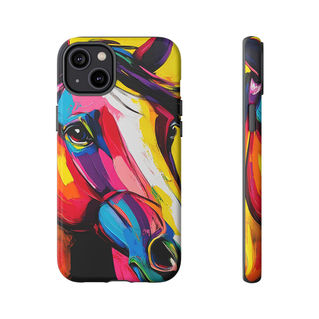 Abstract Colorful Horse Phone Case