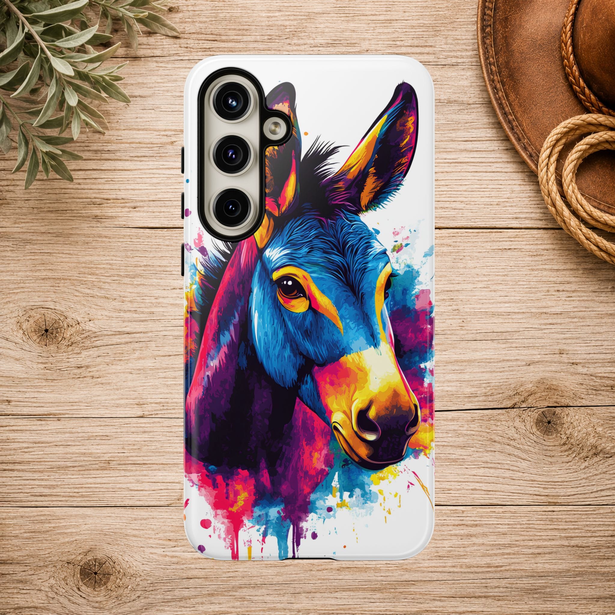 Color Splash Donkey Phone Case