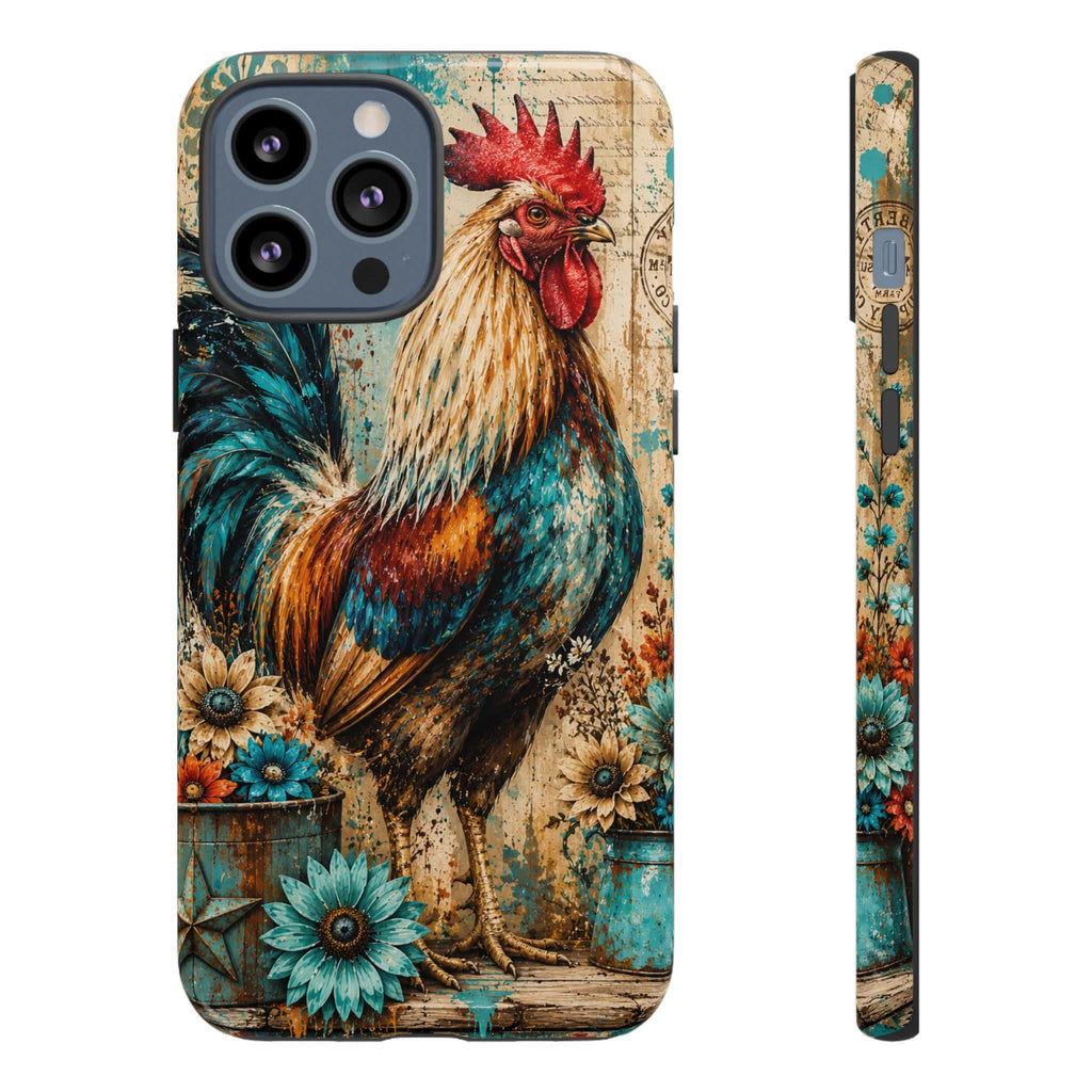 Rustic Farmhouse Rooster Phone Case