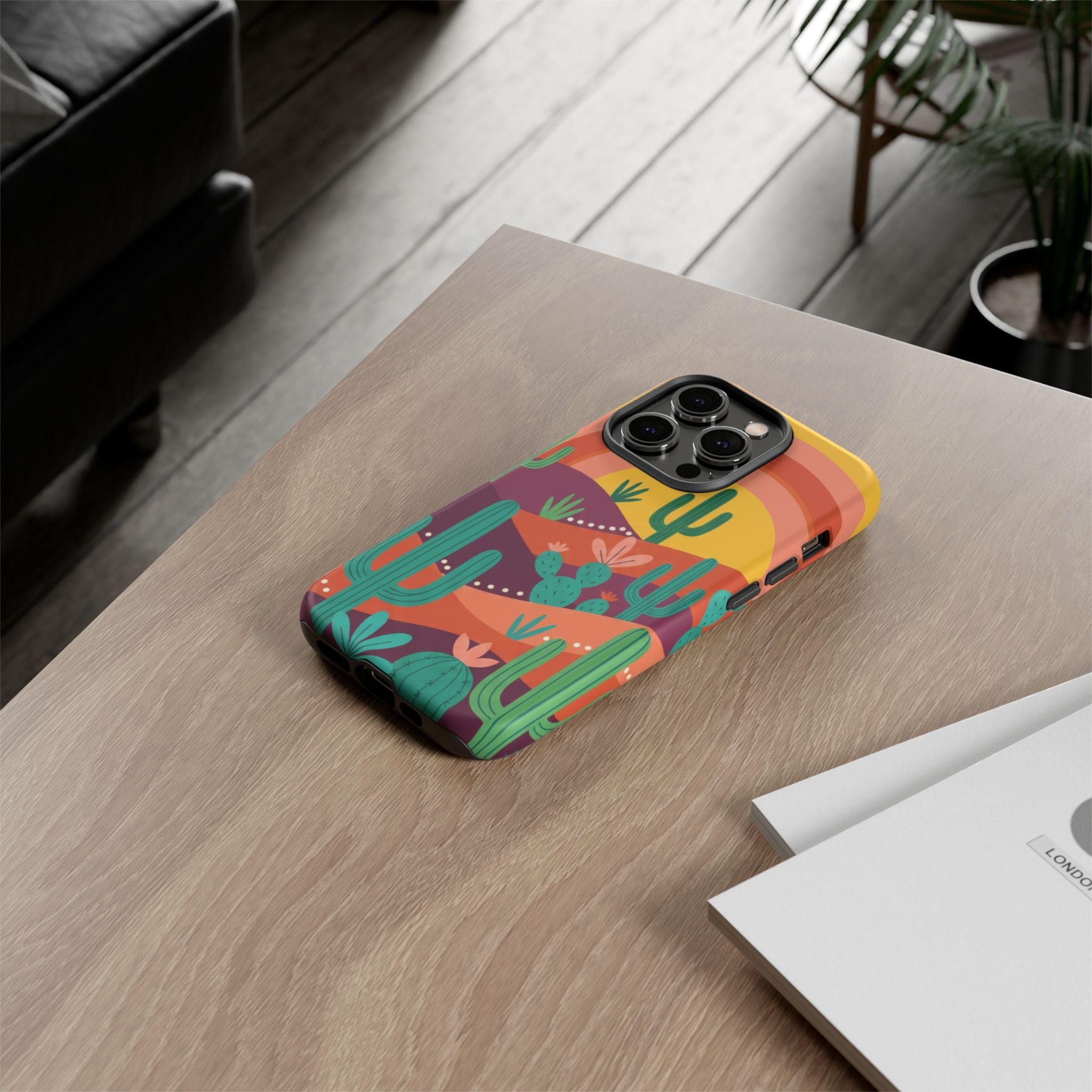 Desert Sunset Cactus Phone Case