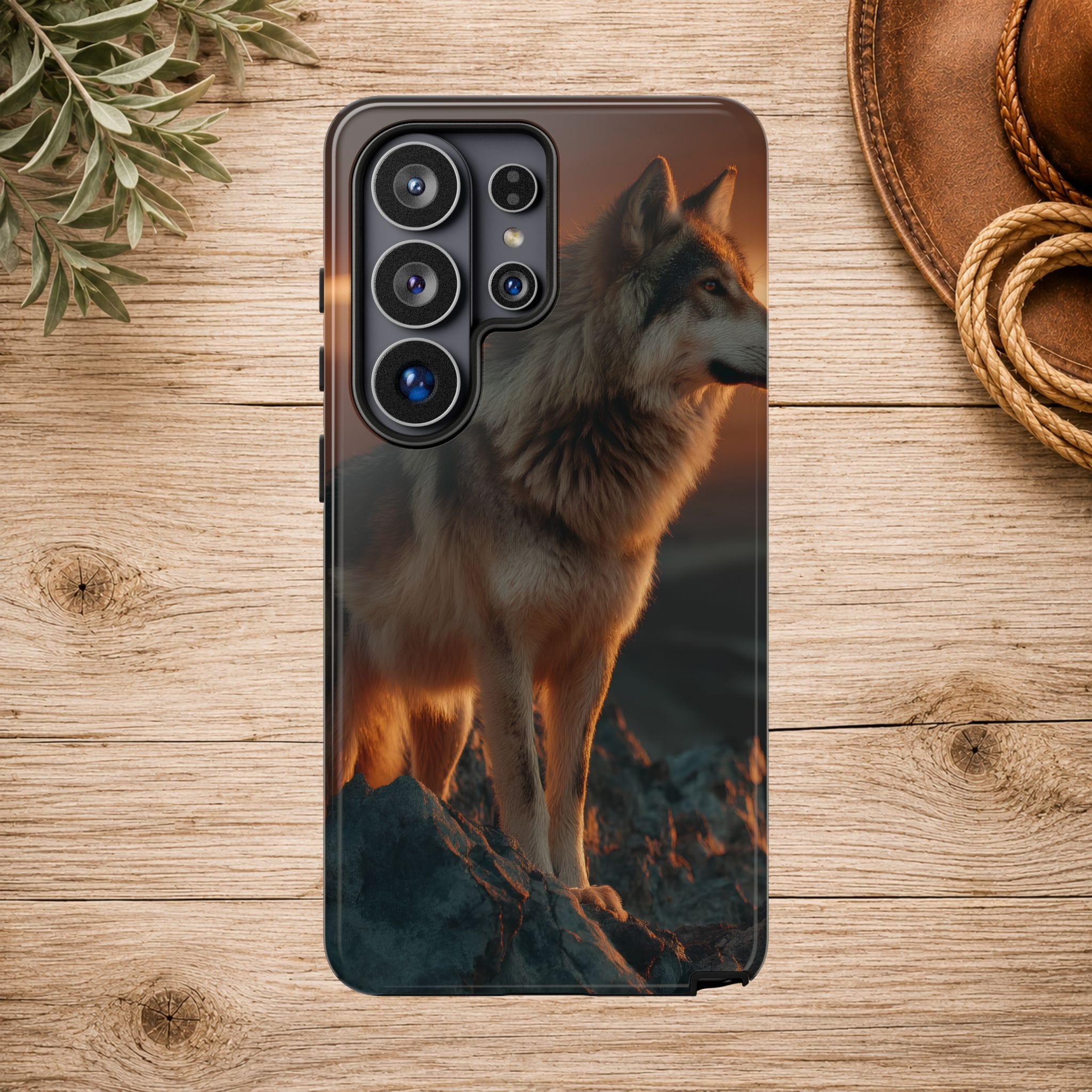 Wolf Sunset Phone Case