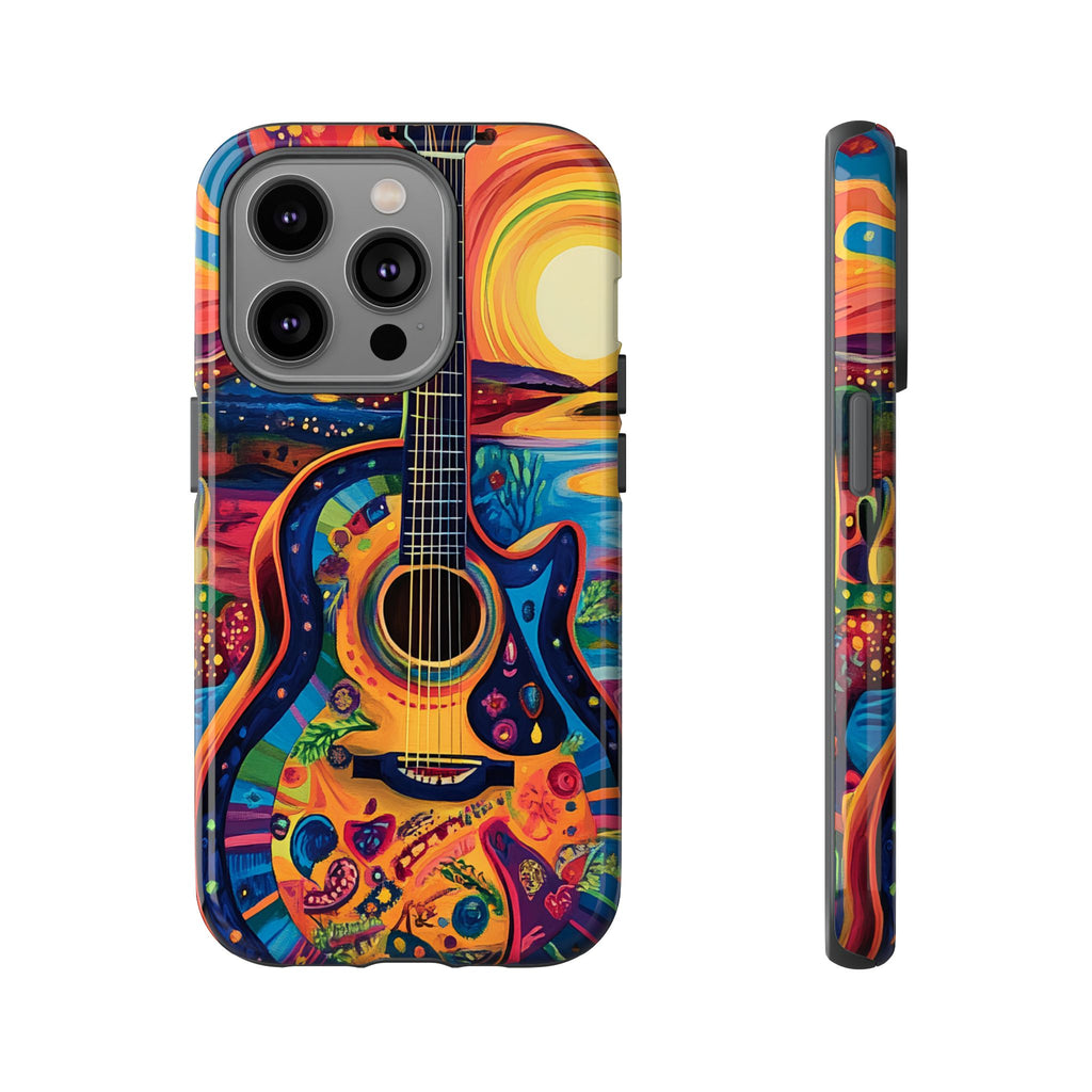 Psychedelic Sunset Guitar Phone Case