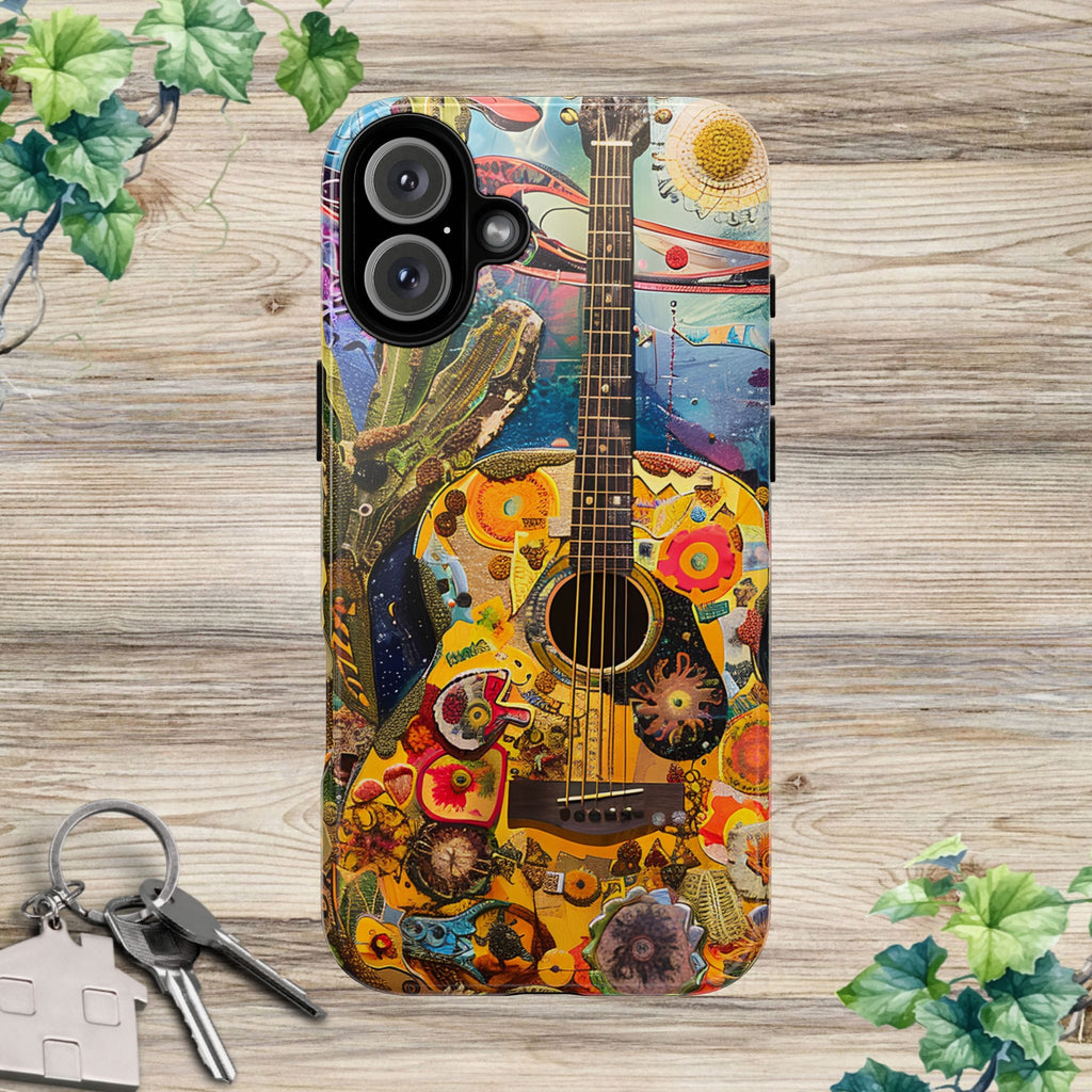 Floral Guitar- Phone Case