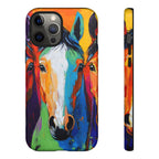 Colorful Horses Head - Phone Case