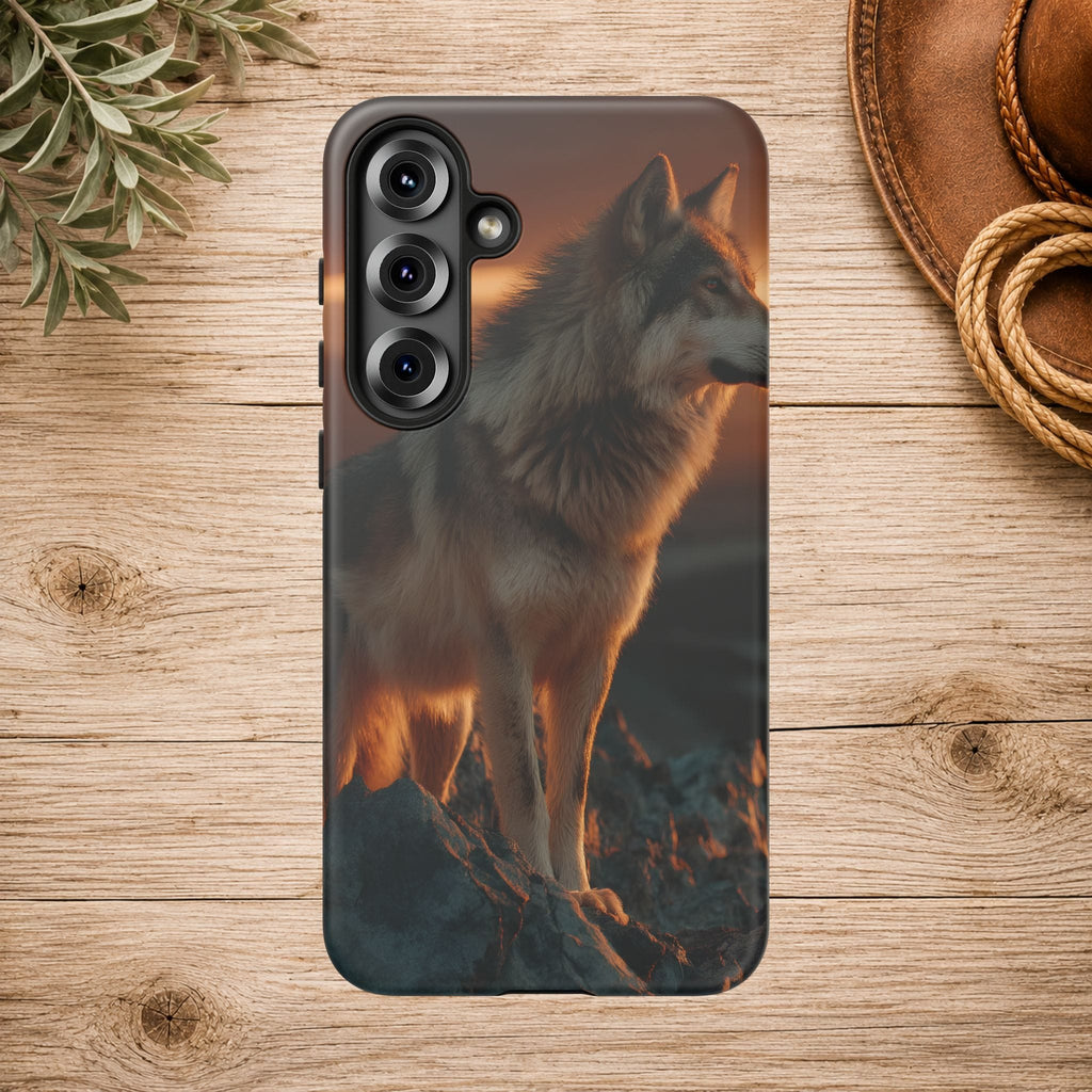 Wolf Sunset Phone Case
