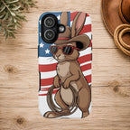 Patriotic Cowboy Bunny Phone Case