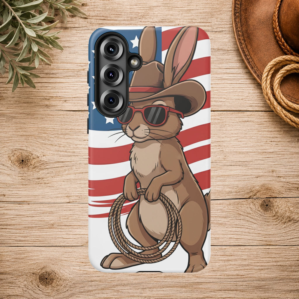 Patriotic Cowboy Bunny Phone Case
