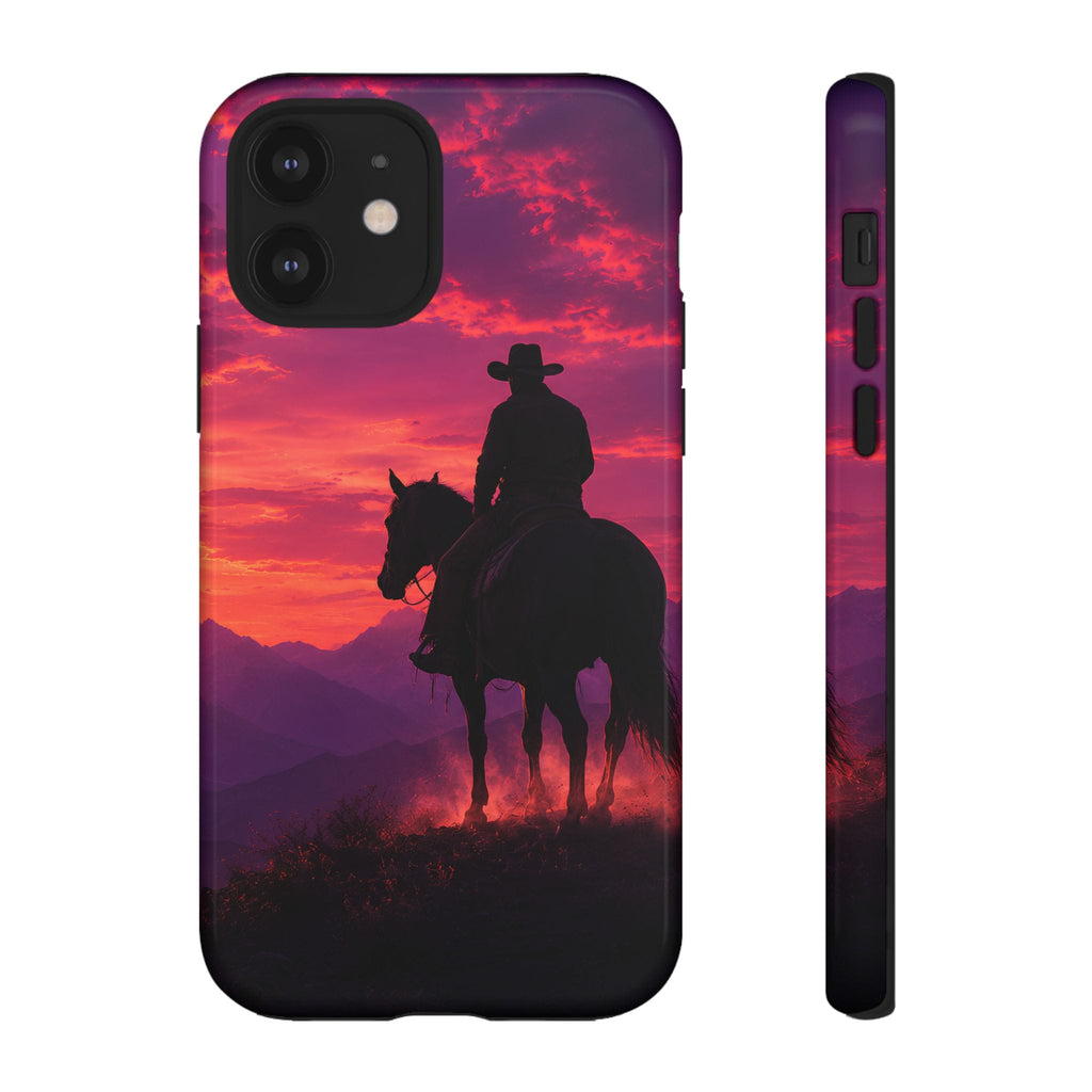 Cowboy Sunset Horseback Phone Case