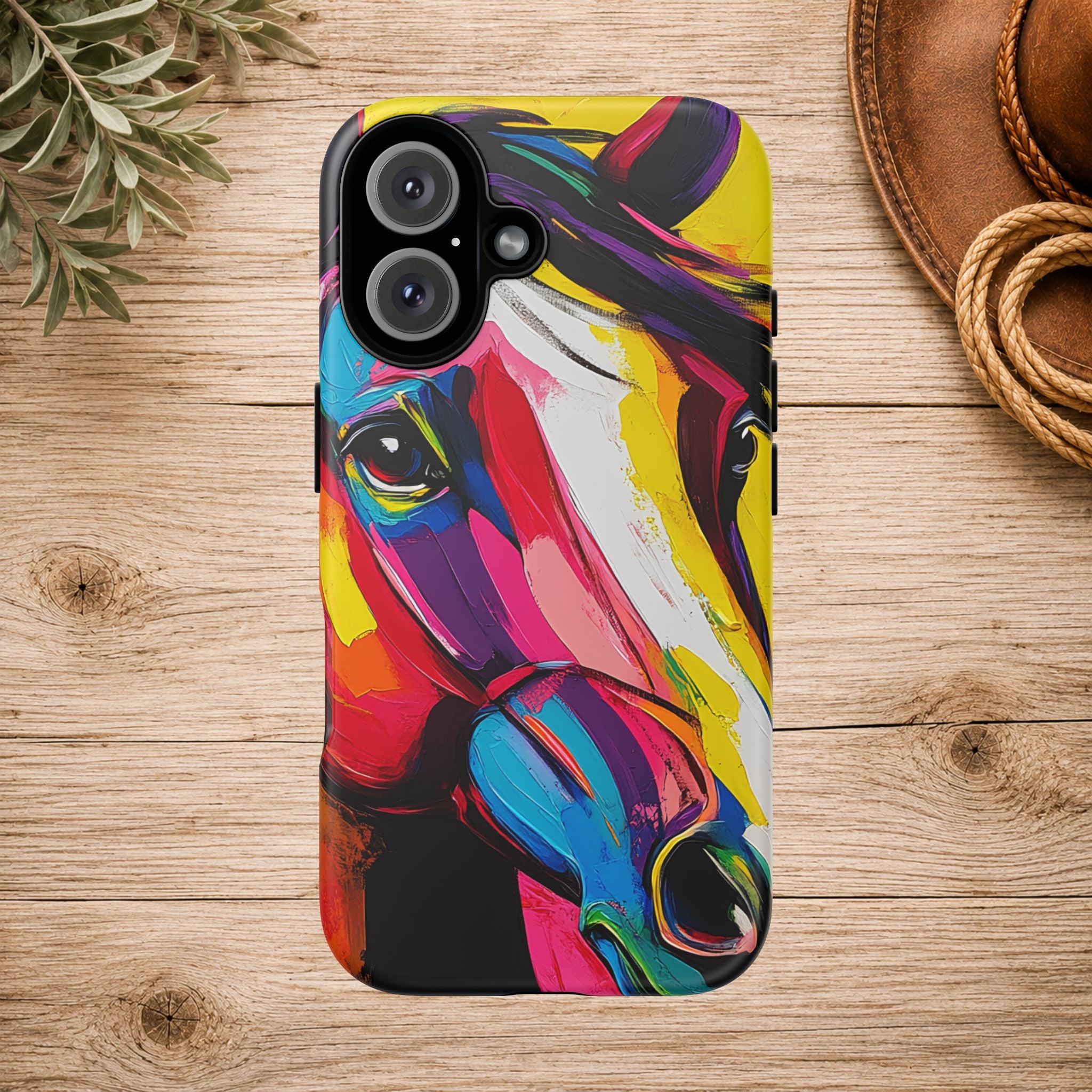 Abstract Colorful Horse Phone Case