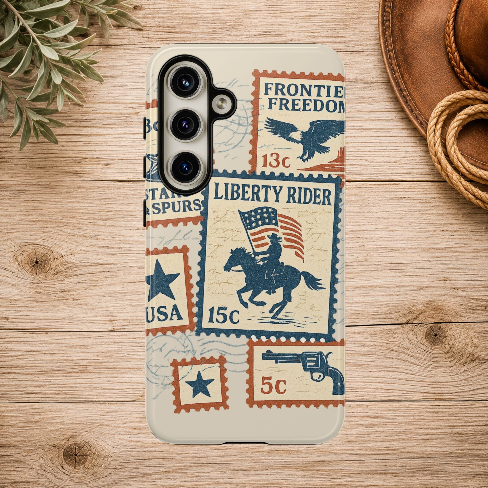 Liberty Rider Vintage Western Patriotic Phone Case