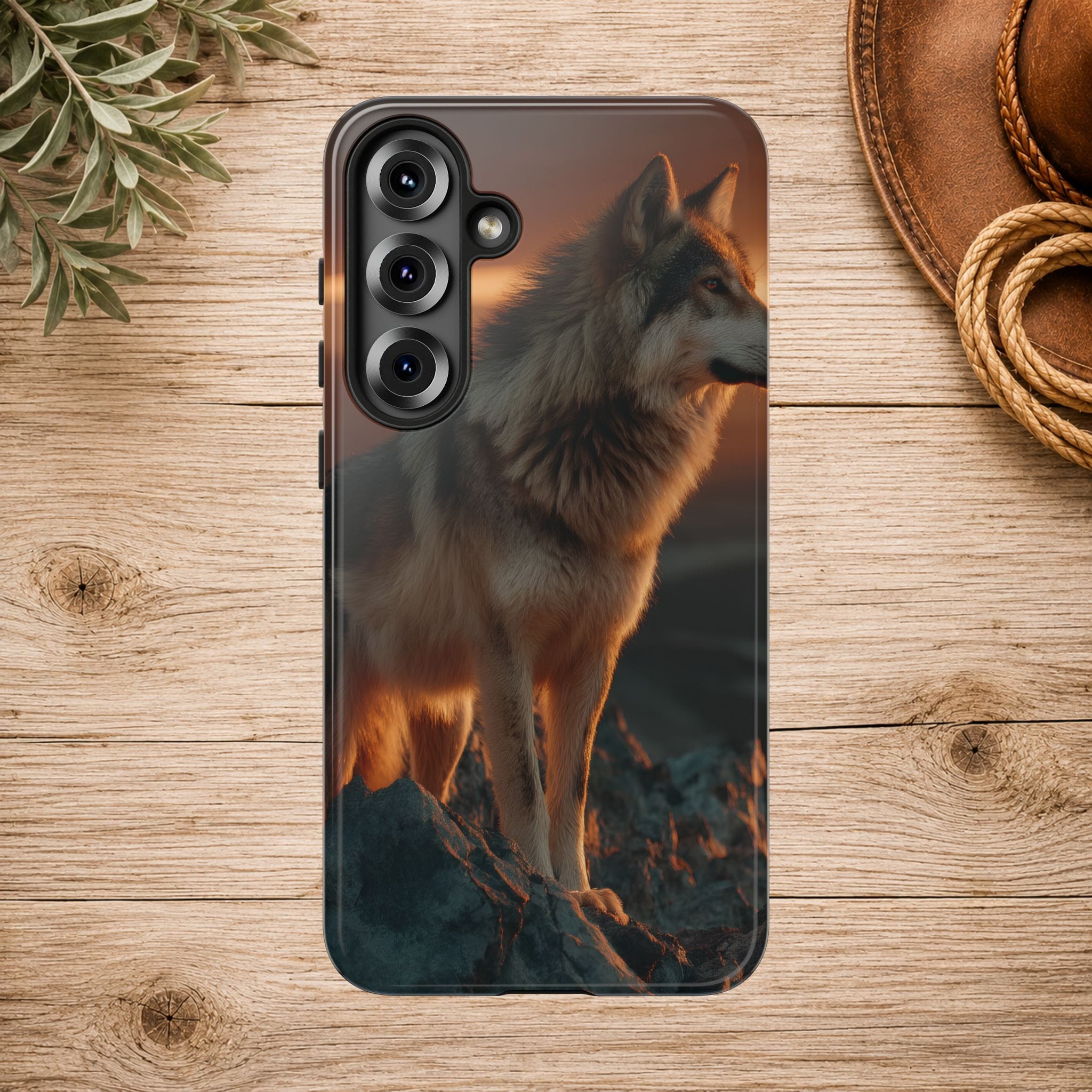 Wolf Sunset Phone Case