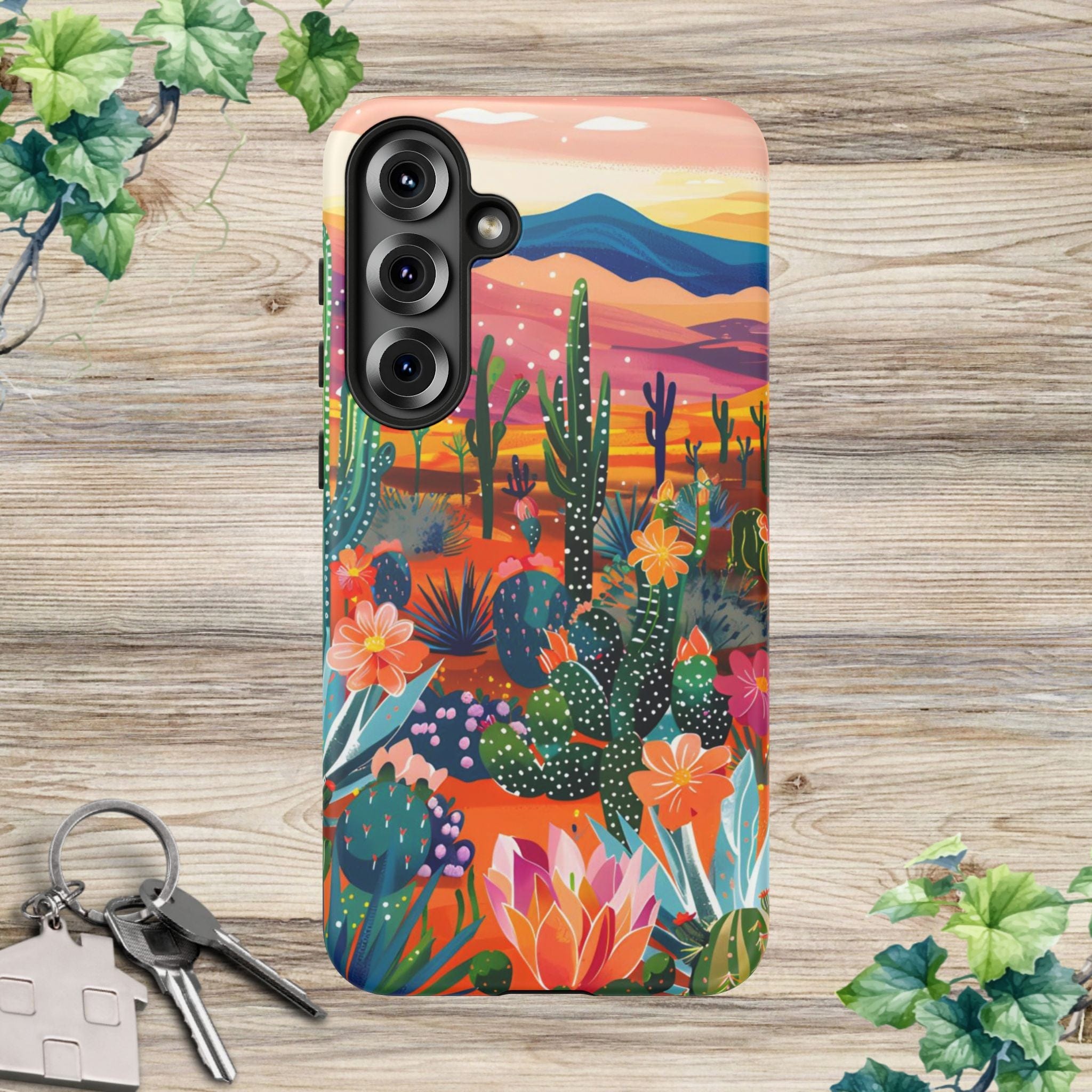 Colorful Cactus Phone Case