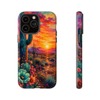 Desert Sunset Bloom Western Phone Case