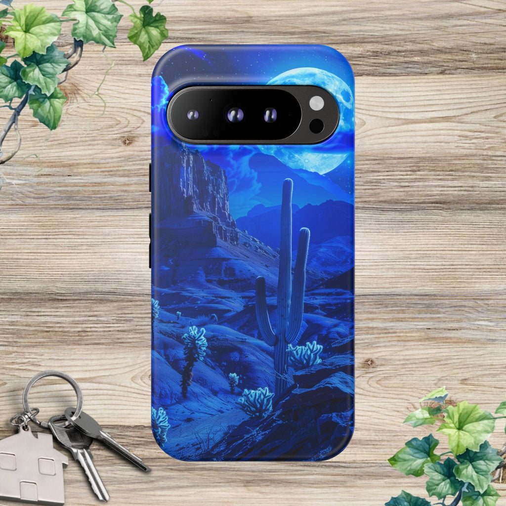 Blue Desert Moon Phone Case