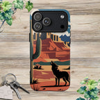 Mountain and Wolf -Phone Case