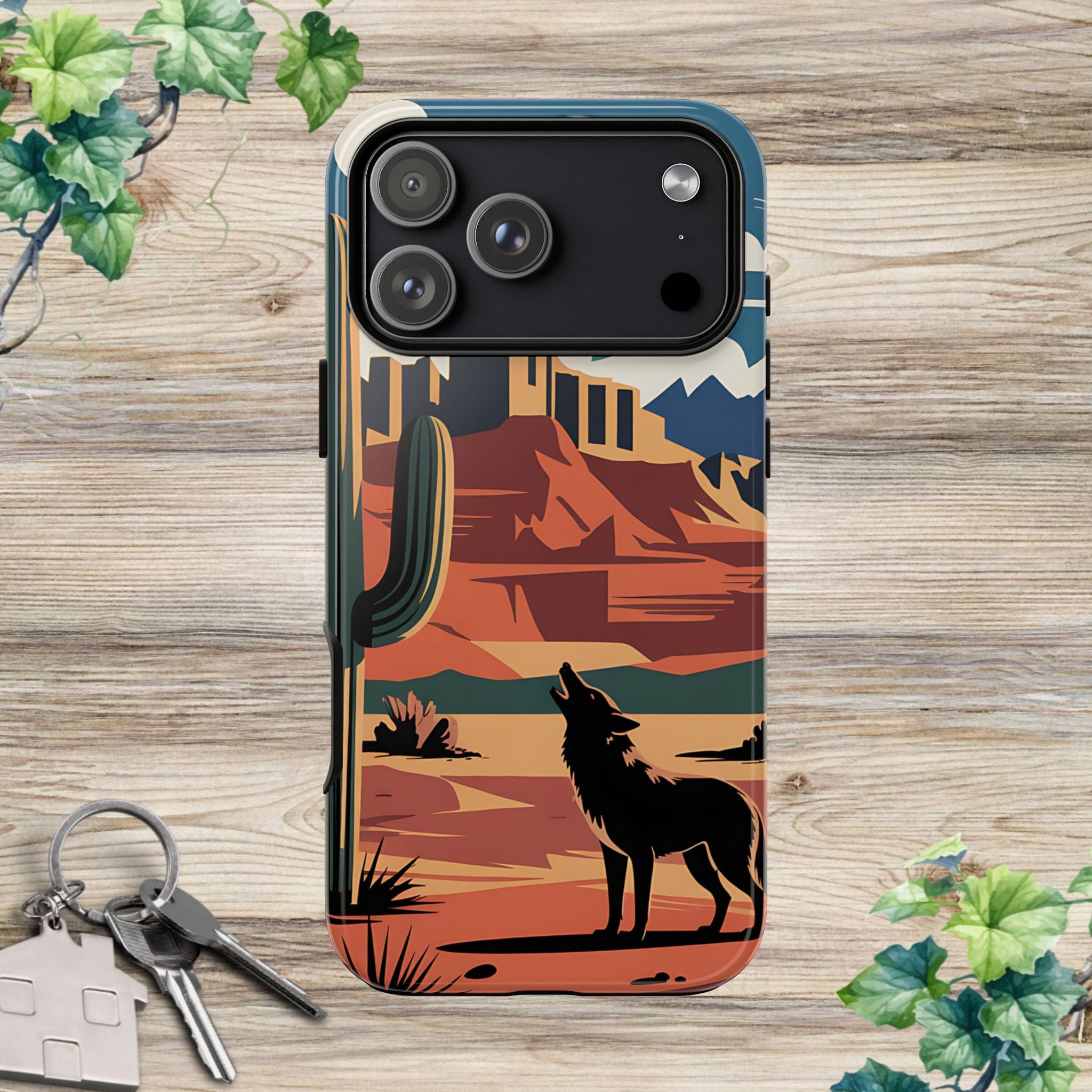 Mountain and Wolf -Phone Case