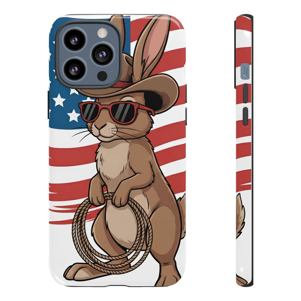 Patriotic Cowboy Bunny Phone Case