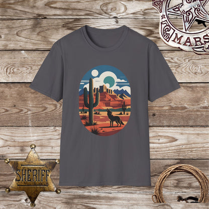 Softstyle Unisex T-Shirt - Desert Landscape Vibes