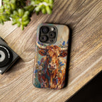 Texas Bluebonnet Longhorn Phone Case