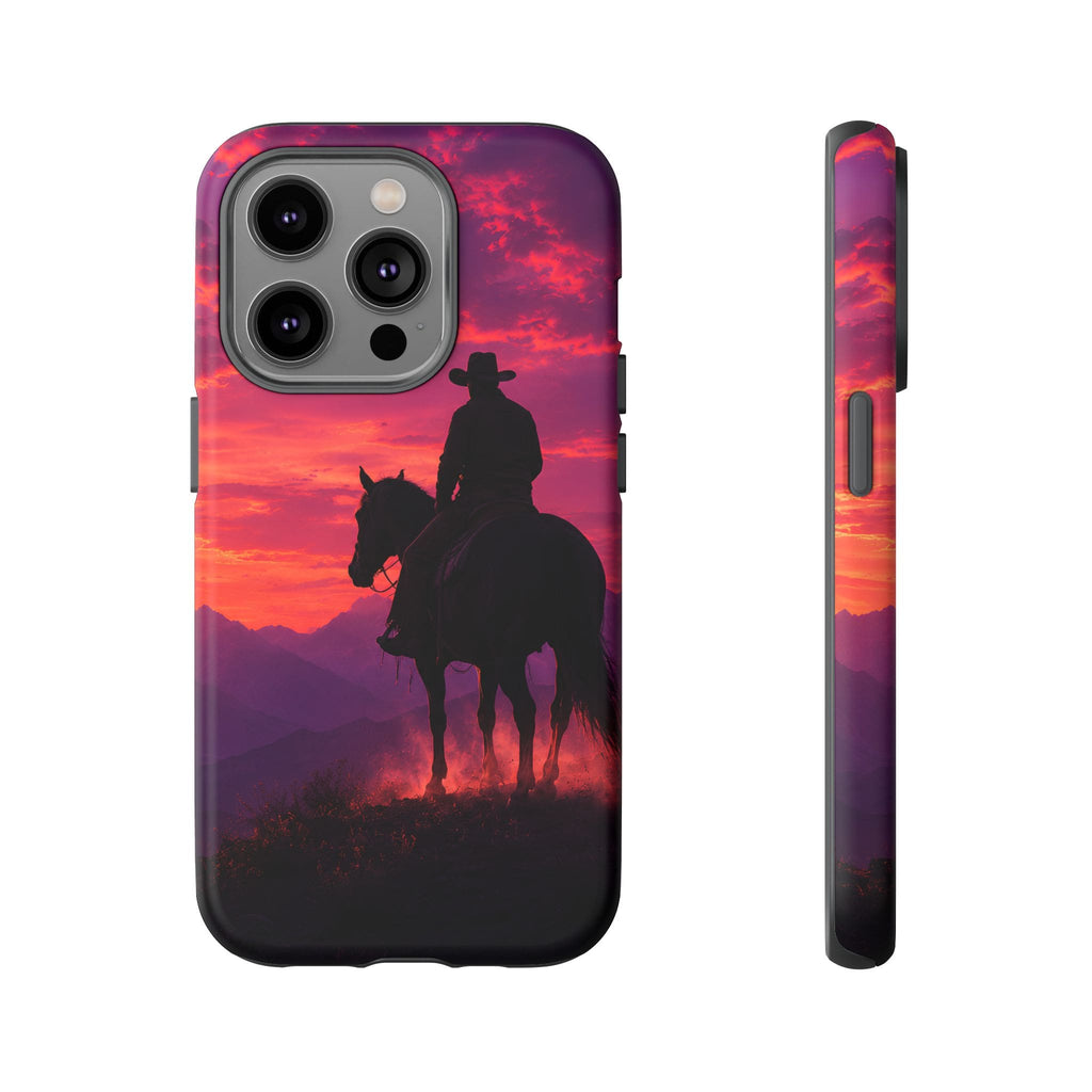 Cowboy Sunset Horseback Phone Case