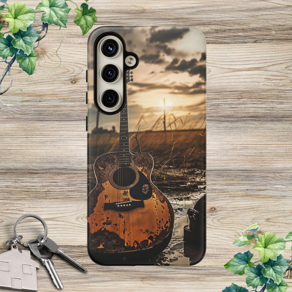 Guitar in a Wet Field -Phone Case