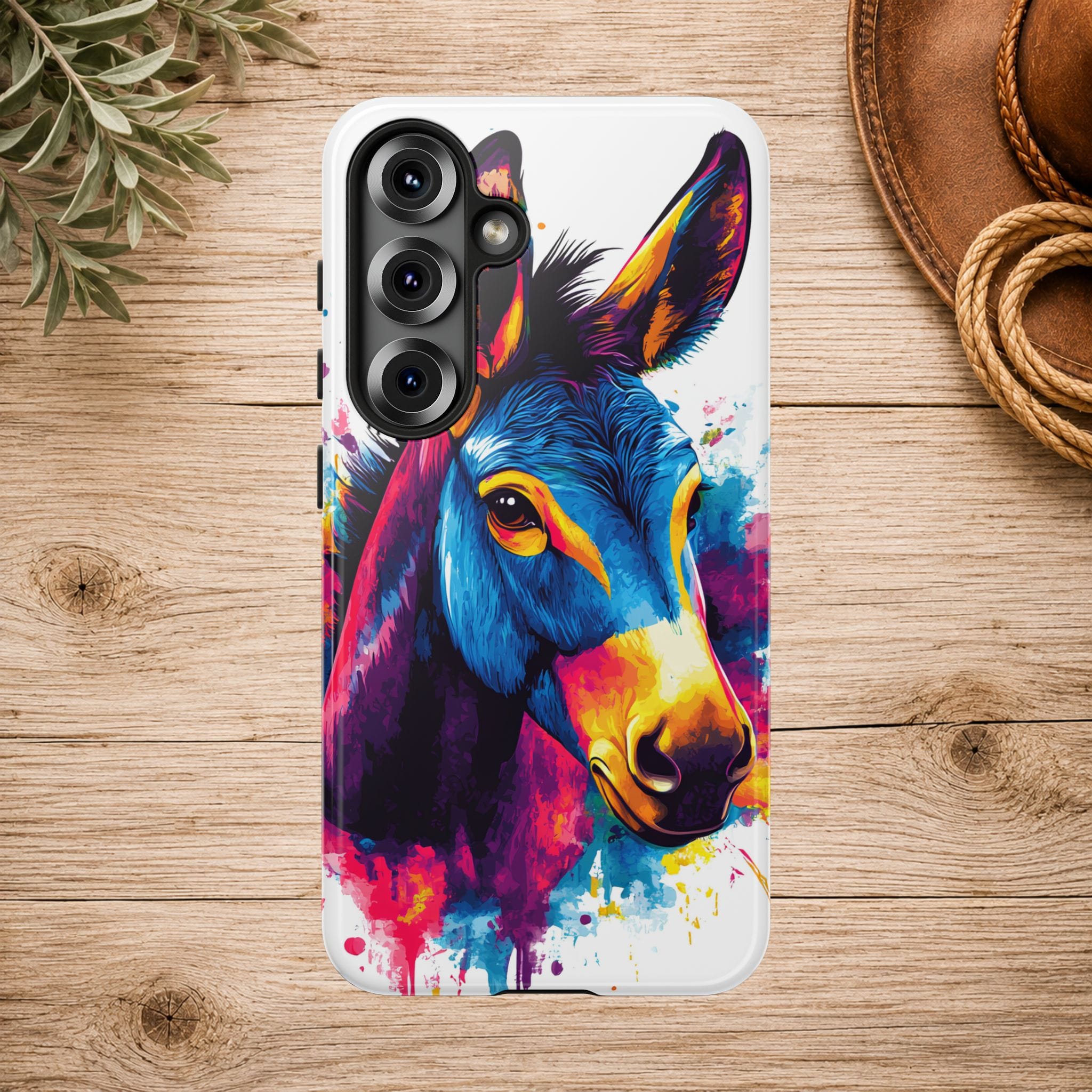 Color Splash Donkey Phone Case