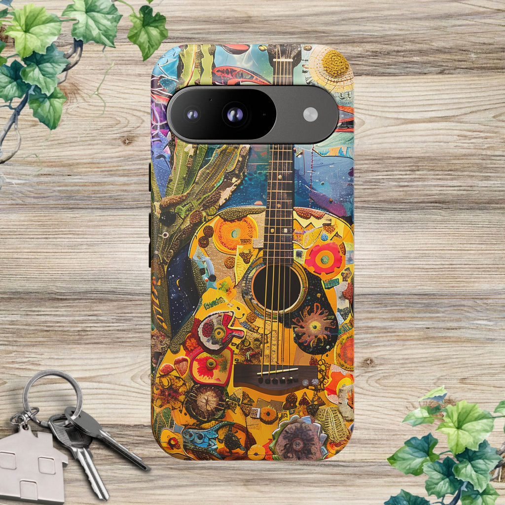 Floral Guitar- Phone Case