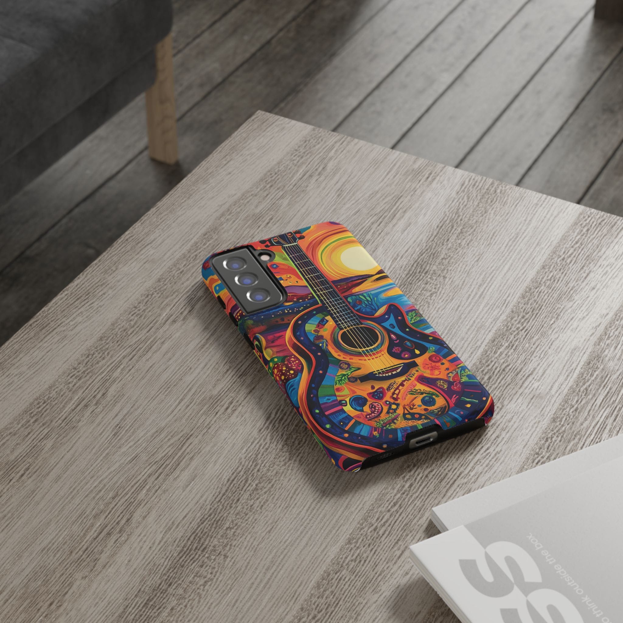 Psychedelic Sunset Guitar Phone Case