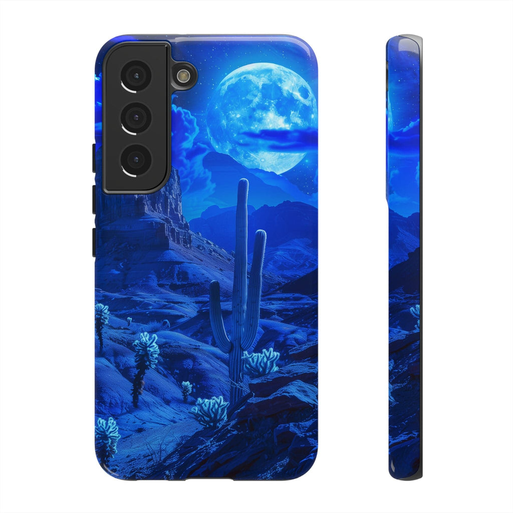 Blue Desert Moon Phone Case
