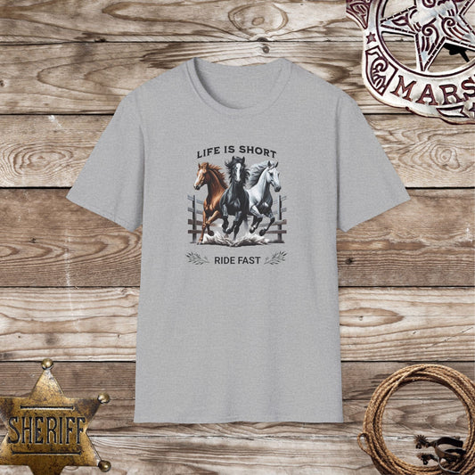 Life is Short Ride Fast - T-Shirt