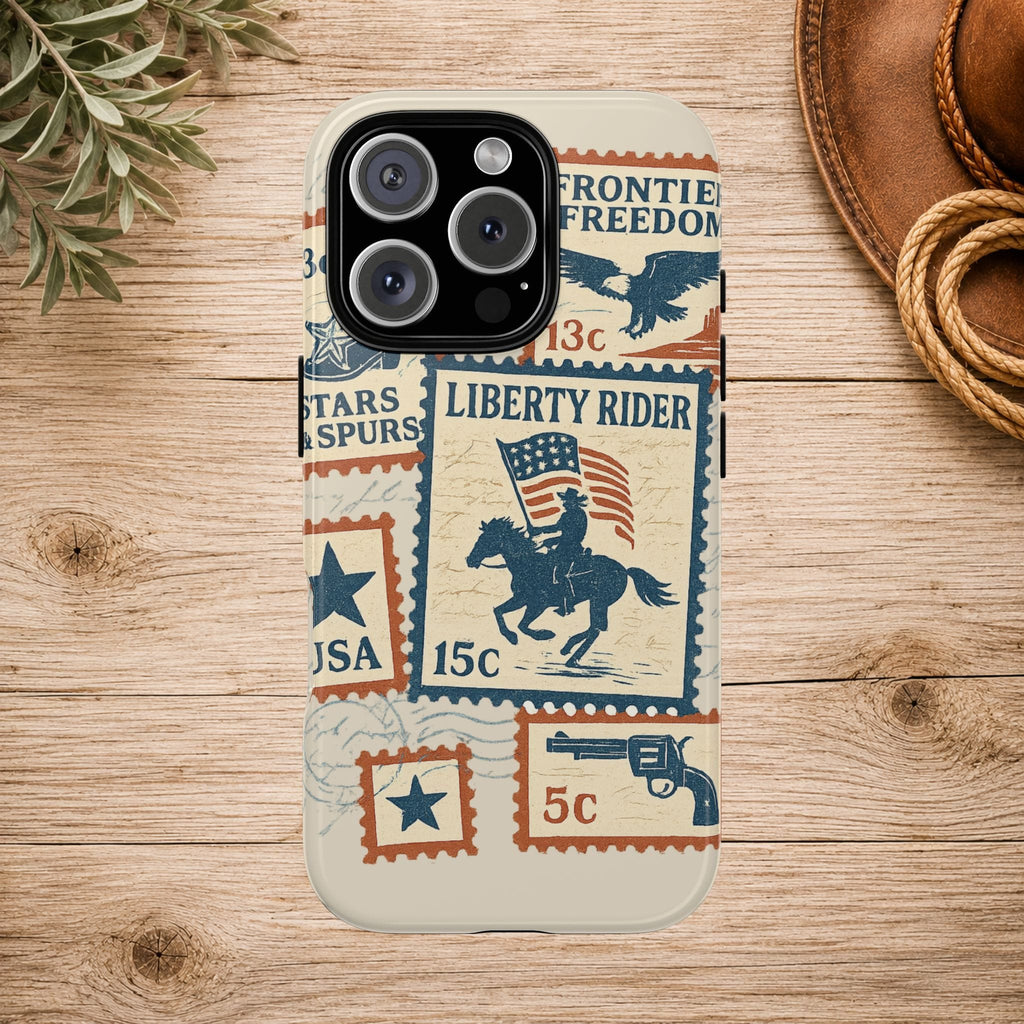 Liberty Rider Vintage Western Patriotic Phone Case