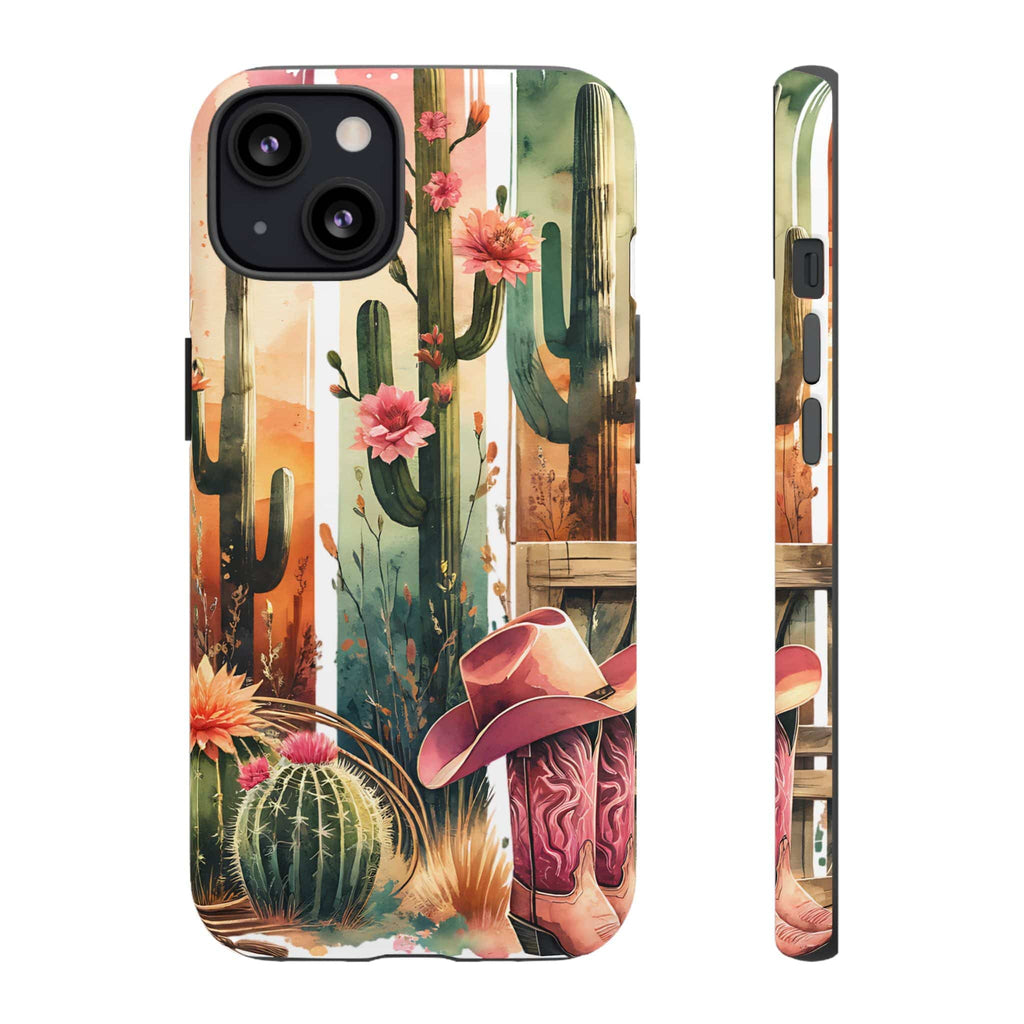 Southwestern Floral Cactus -Tough Case