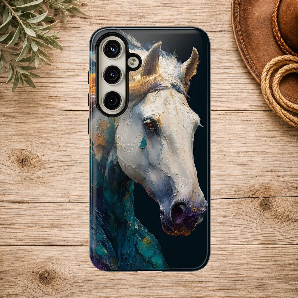 White Horse Art Phone Case