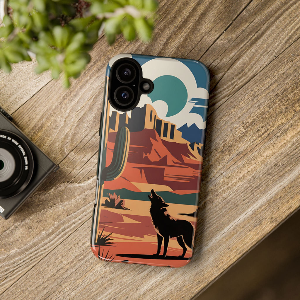 Mountain and Wolf -Phone Case
