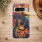 Psychedelic Sunset Guitar Phone Case