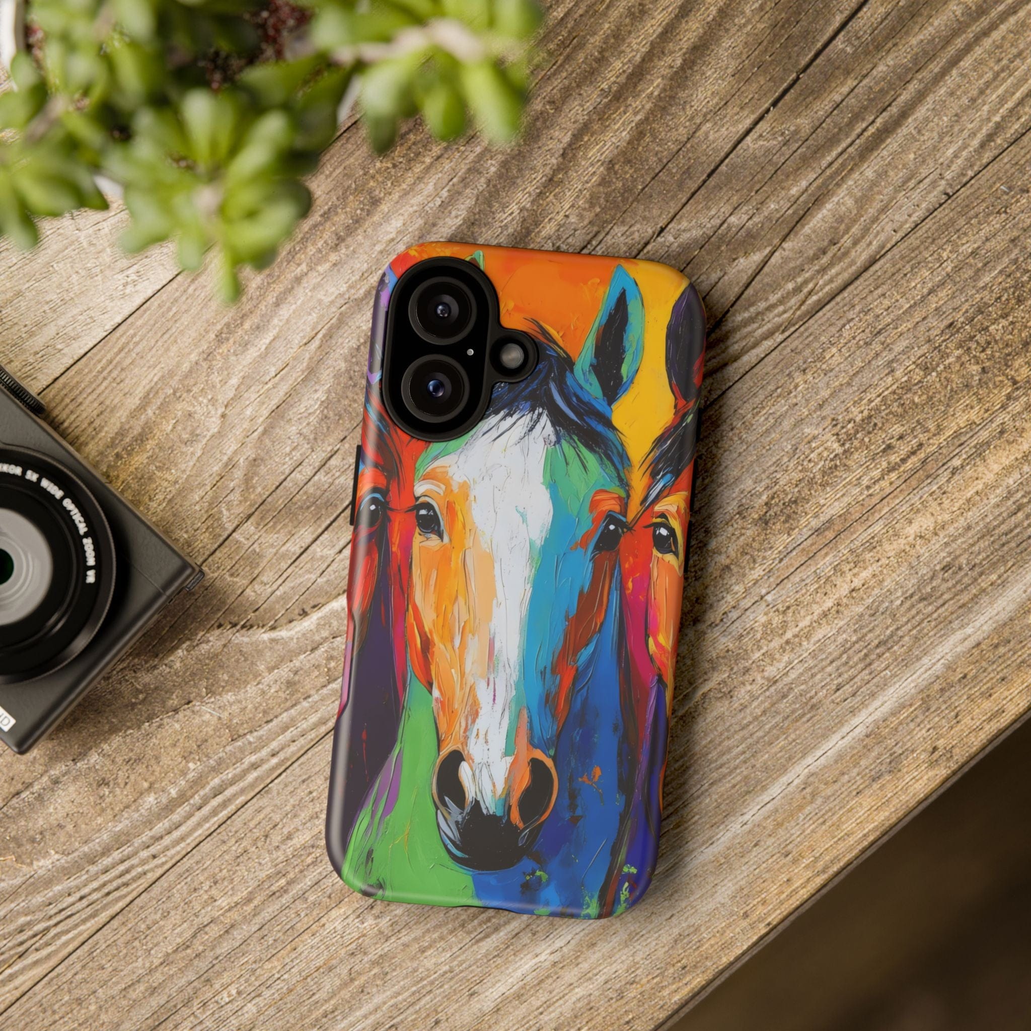 Colorful Horses Head - Phone Case