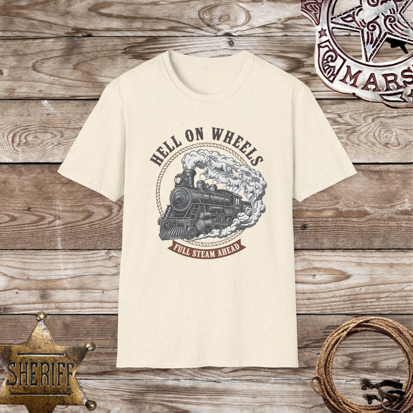 Vintage Steam Train T‑Shirt