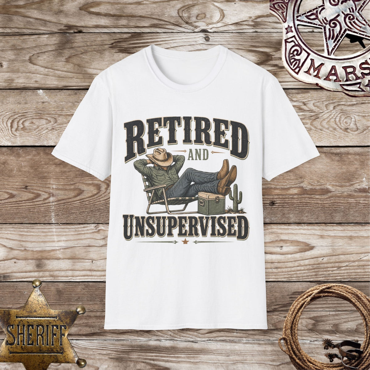 Retired and Unsupervised T-Shirt