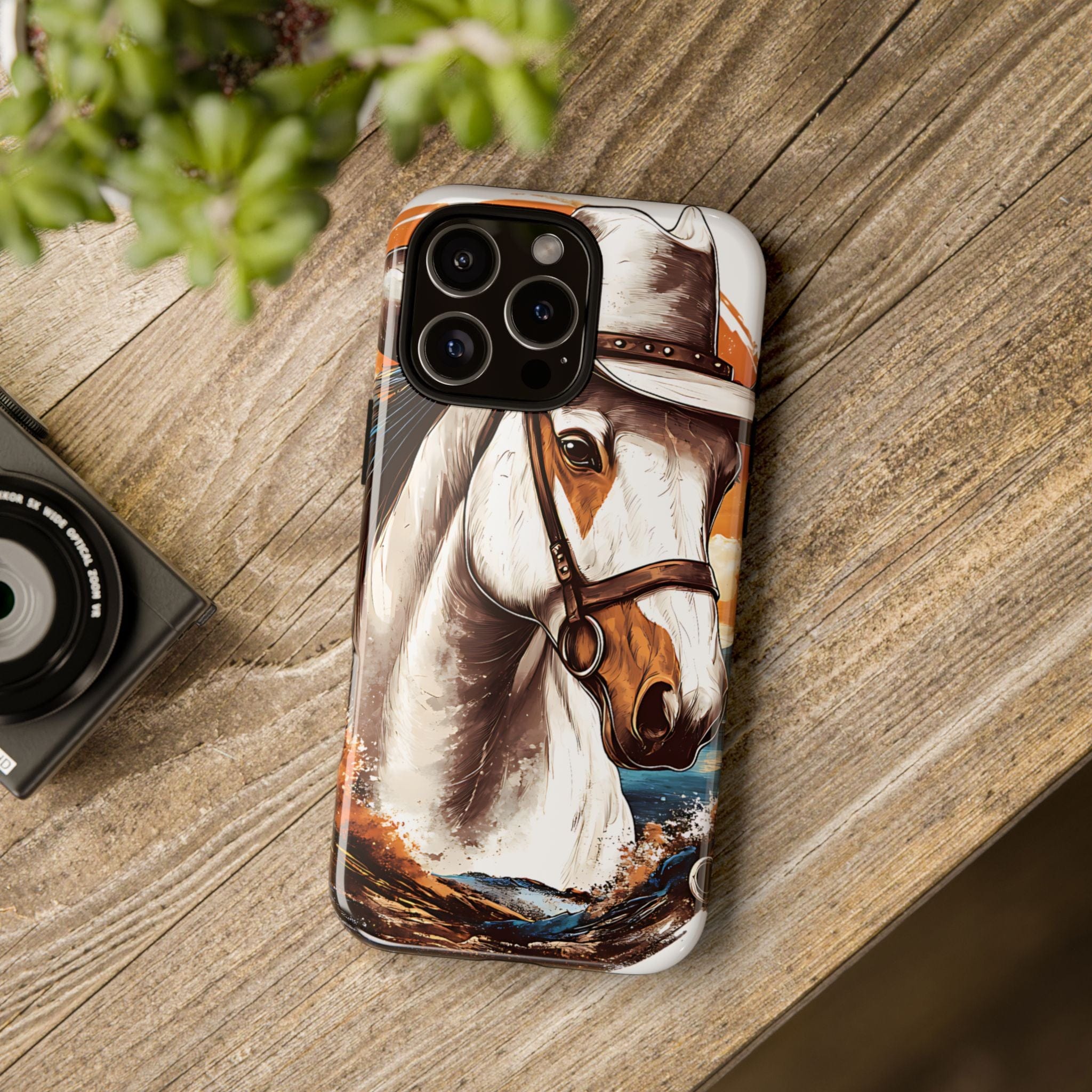 White Hat Horse-Phone Cases