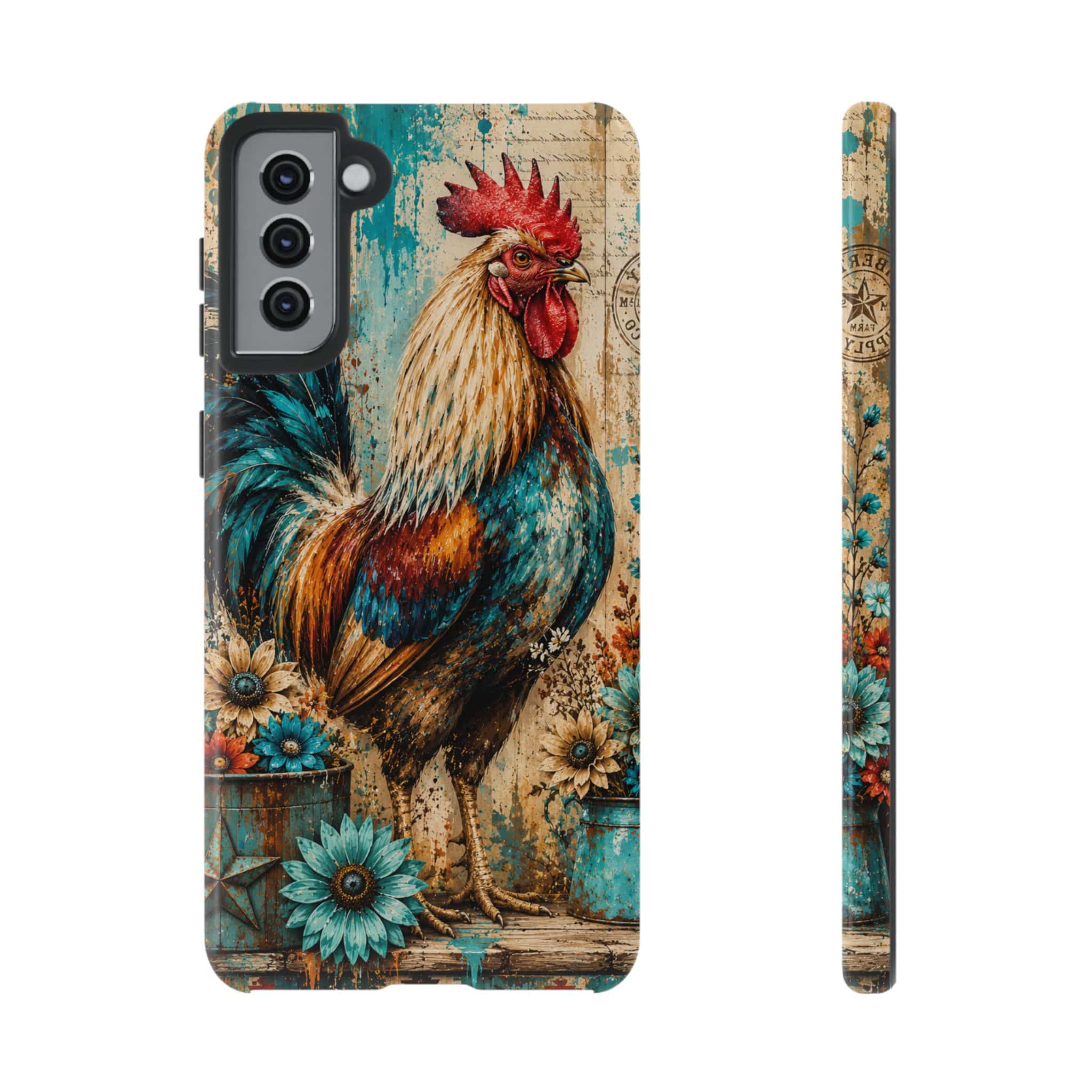 Rustic Farmhouse Rooster Phone Case
