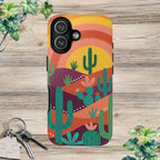 Desert Sunset Cactus Phone Case