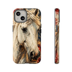 Patriotic White Horse Phone Case
