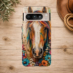 Boho Wildflower Horse Phone Case