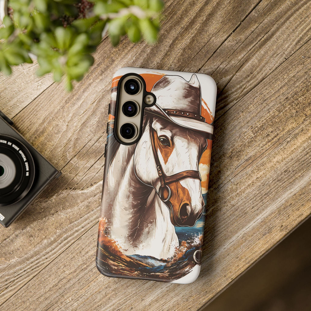 White Hat Horse-Phone Cases