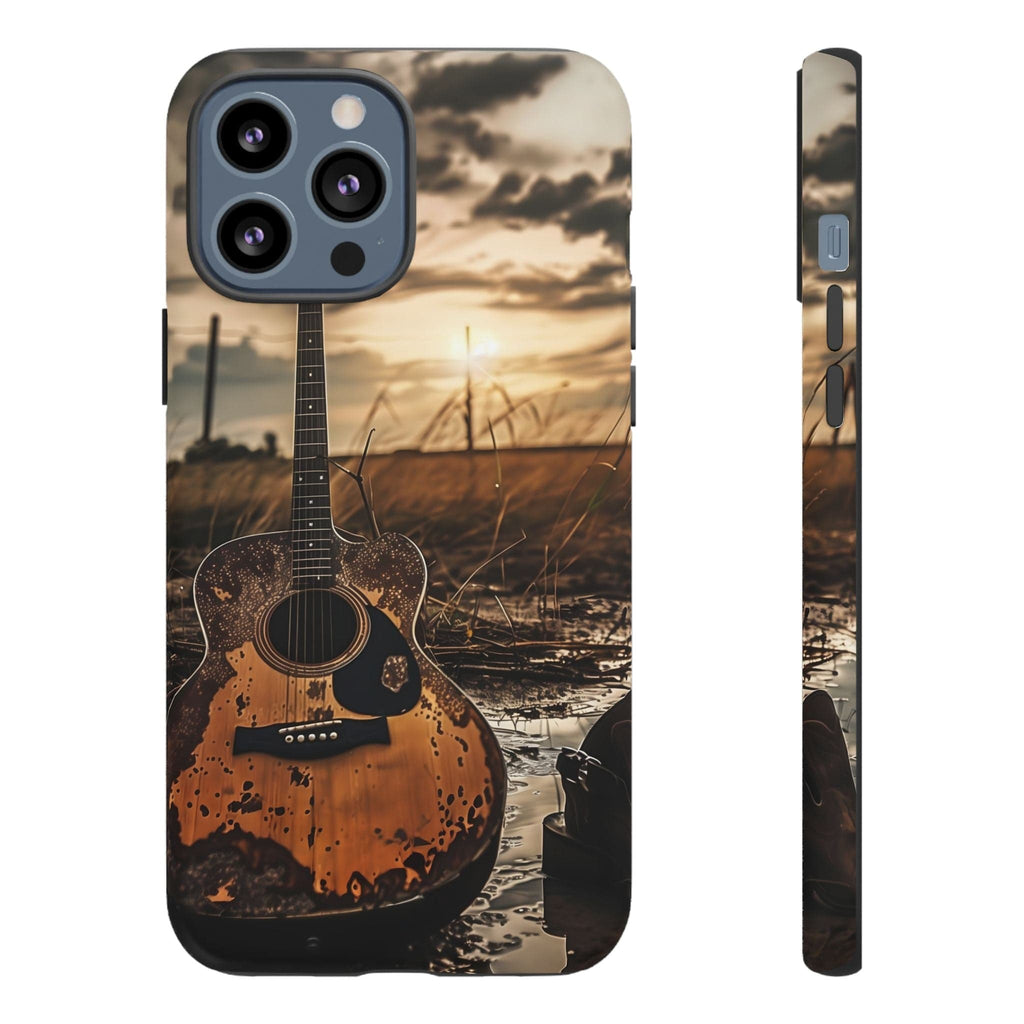 Guitar in a Wet Field -Phone Case