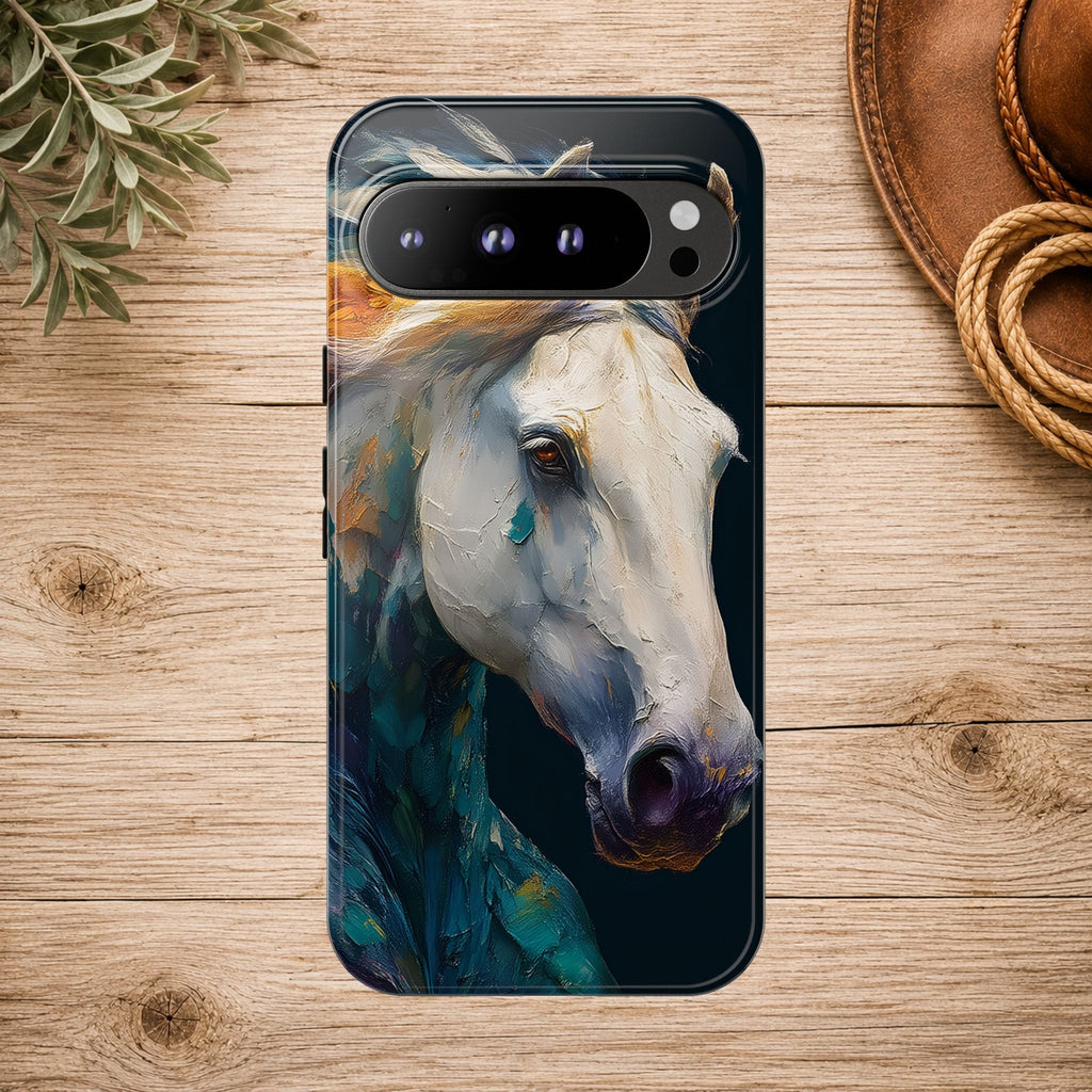 White Horse Art Phone Case