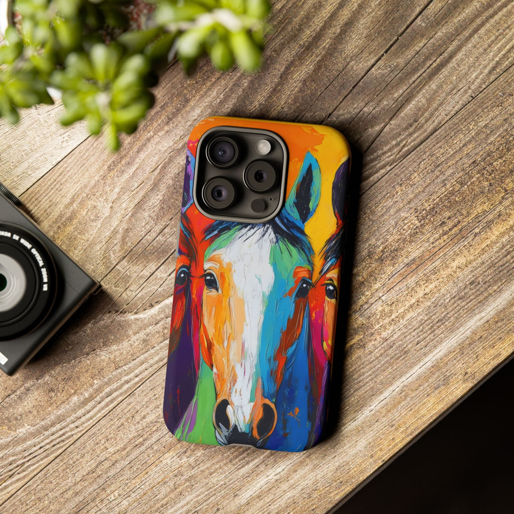 Colorful Horse Head Phone Case