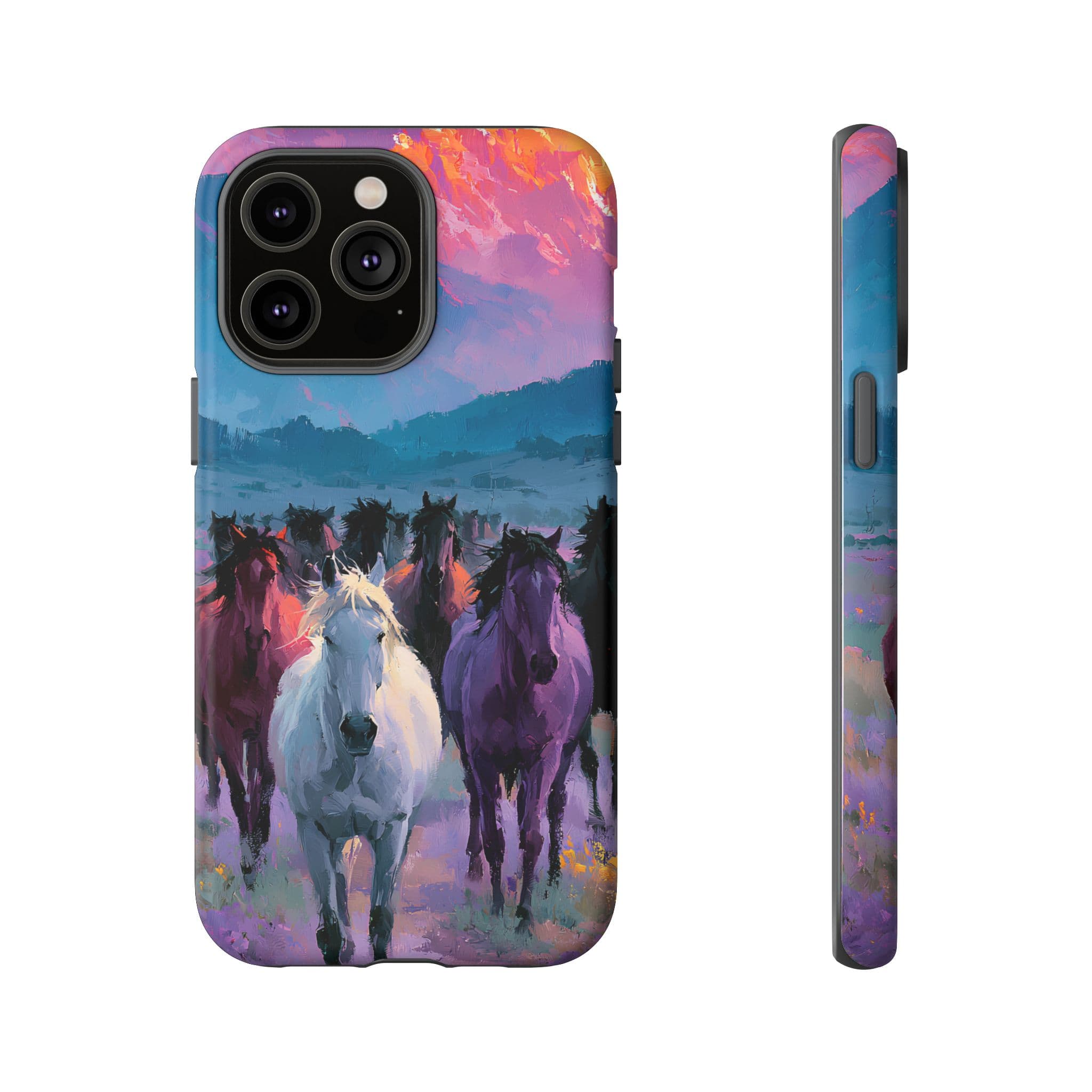 Wild Horses Sunset Mountain Phone Case