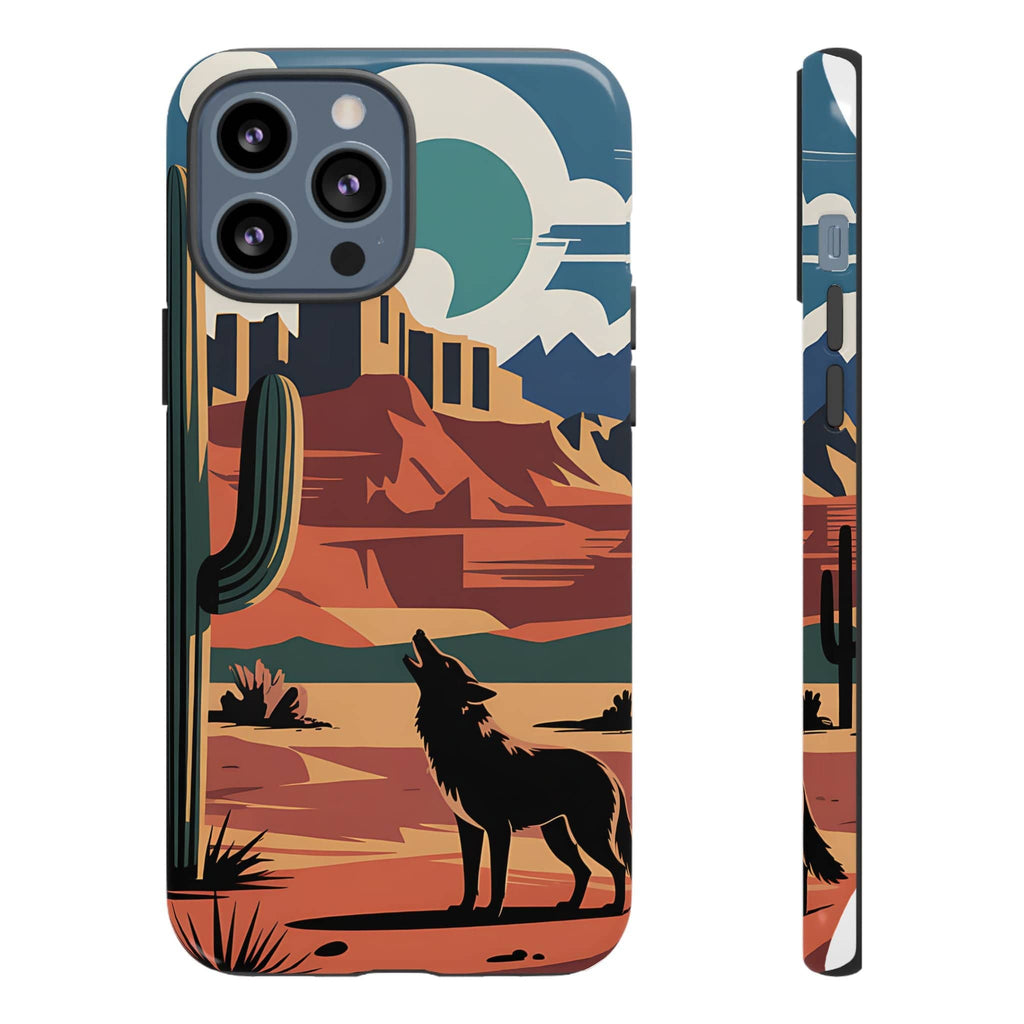 Mountain and Wolf -Phone Case