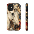 Patriotic White Horse Phone Case